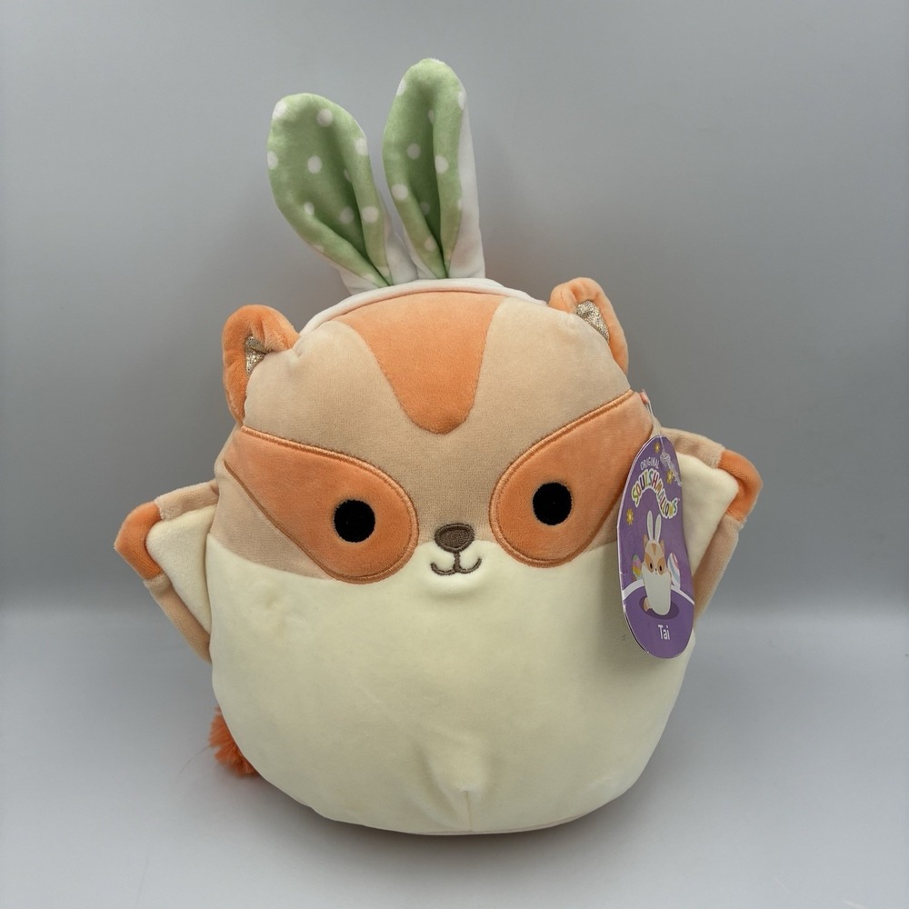 Original Squishmallows 11" Tai The Sugar Glider Plush Bunny Easter Stuffed NWT